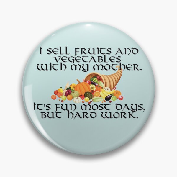 Item preview, I sell fruits and vegetables with my mother. It's fun most days, but hard work.  designed and sold by Mateo Champlain.