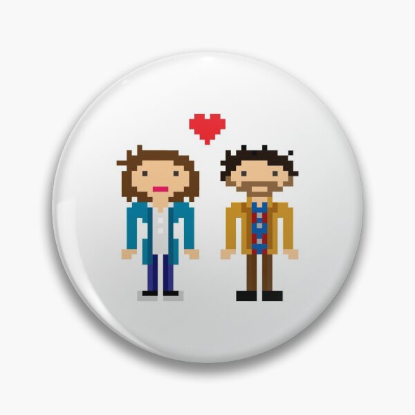 Item preview, Miranda & Gary pixel art designed and sold by alfrescotree.