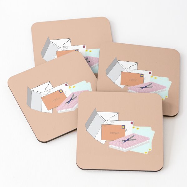 Item preview, Snail Mail Happy Mail (Stacked Version – Soft Beige Background) designed and sold by ArtByLM.