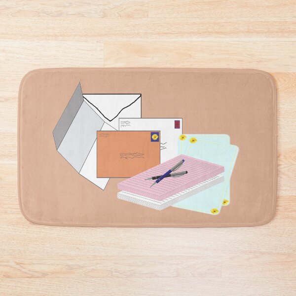 Item preview, Snail Mail Happy Mail (Stacked Version – Soft Beige Background) designed and sold by ArtByLM.