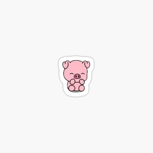 Tiny tiny pig Sticker for Sale by Lyra-0x