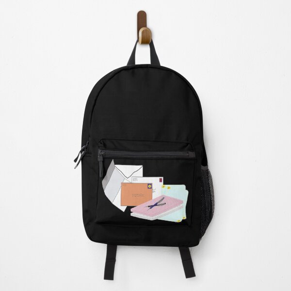 Item preview, Snail Mail Happy Mail (Stacked Version – Black Background) designed and sold by ArtByLM.