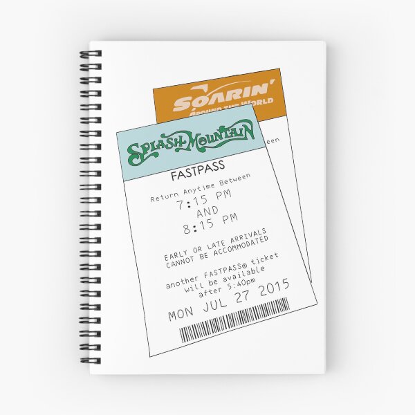 Item preview, Splash Mountain and Soarin' fast passes designed and sold by Campbell Bryant.