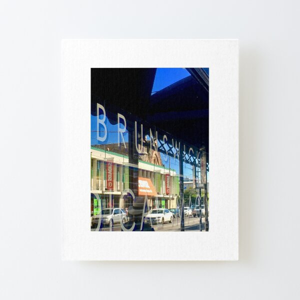 Brunswick: reflecting Sydney Road Canvas Mounted Print