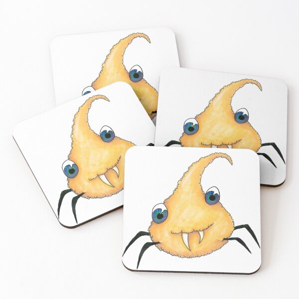 Item preview, Orange droplet monster designed and sold by LeighsDesigns.