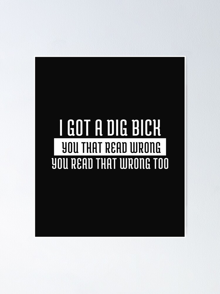 I got a dig bick Funny Adult Humor Casual Wear T shirt|Sarcasm|Funny Quotes  for Men, Women