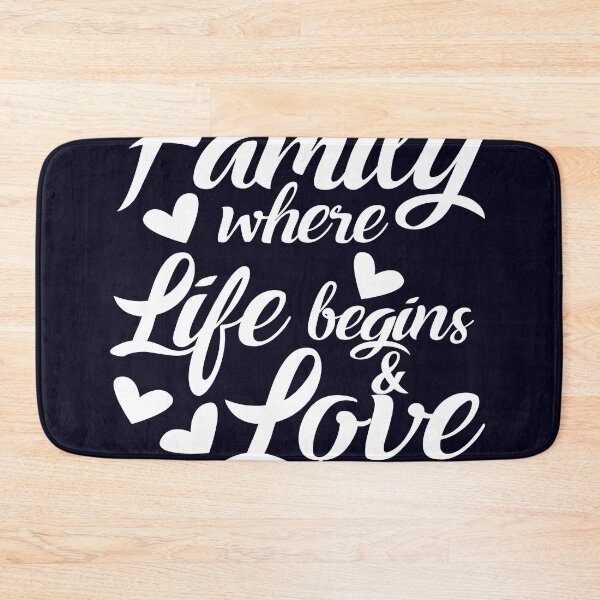 Item preview, Family where life begins love never ends designed and sold by mmos.