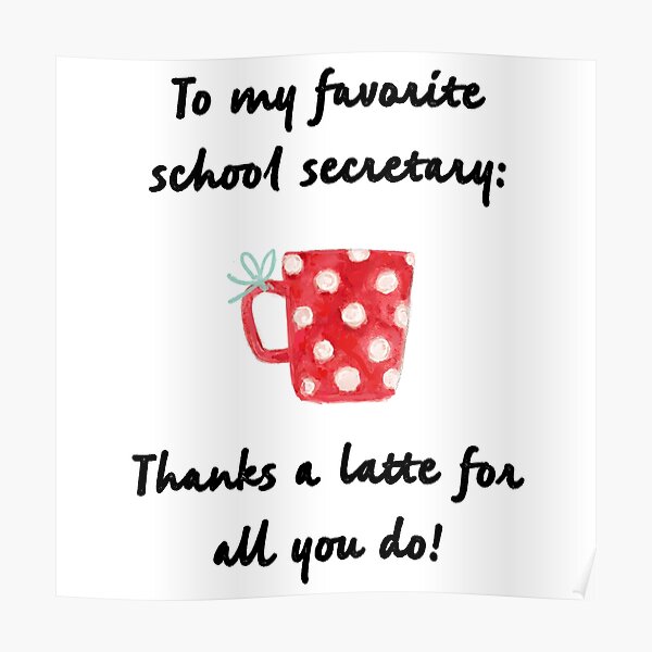 School Secretary Posters Redbubble