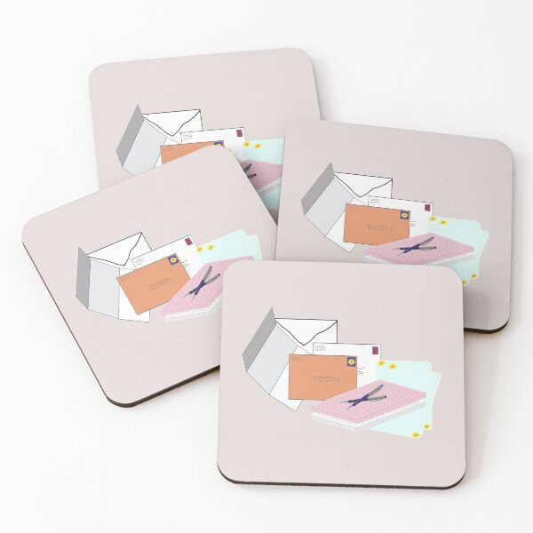 Item preview, Snail Mail Happy Mail (Stacked Version – Light Gray Background) designed and sold by ArtByLM.