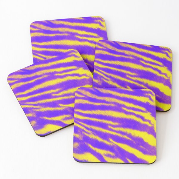 Item preview, Tiger Print Purple and Yellow Tiger Fur  designed and sold by Sabbaht.