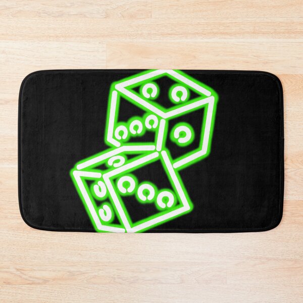 Item preview, Neon green dice lights doodle designed and sold by sraj3817.