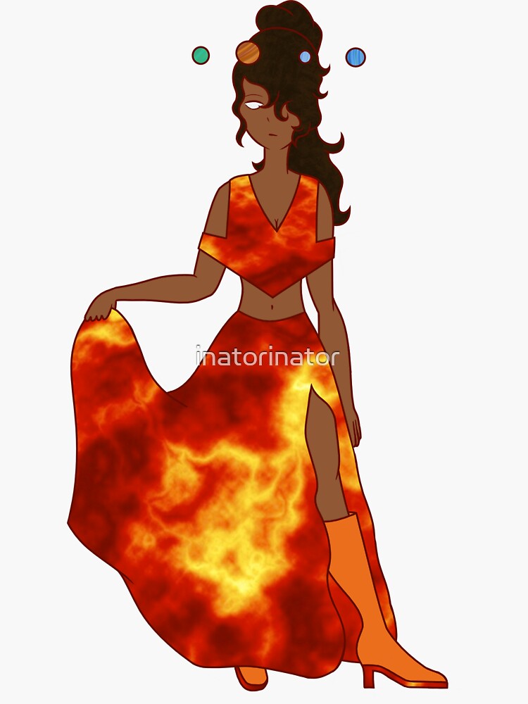 Sun Goddess Sticker For Sale By Inatorinator Redbubble 9241