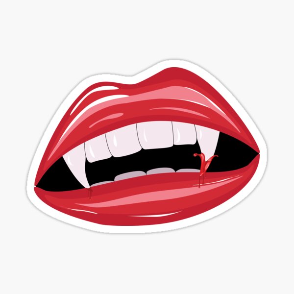 mouth boca vampire vampiro anime sticker by @angelic_mei