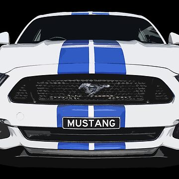 Artwork thumbnail, Mustang Blue and White by radestilo