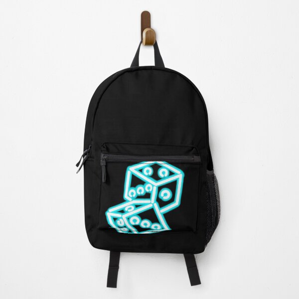 Item preview, Neon light blue dice lights doodle designed and sold by sraj3817.