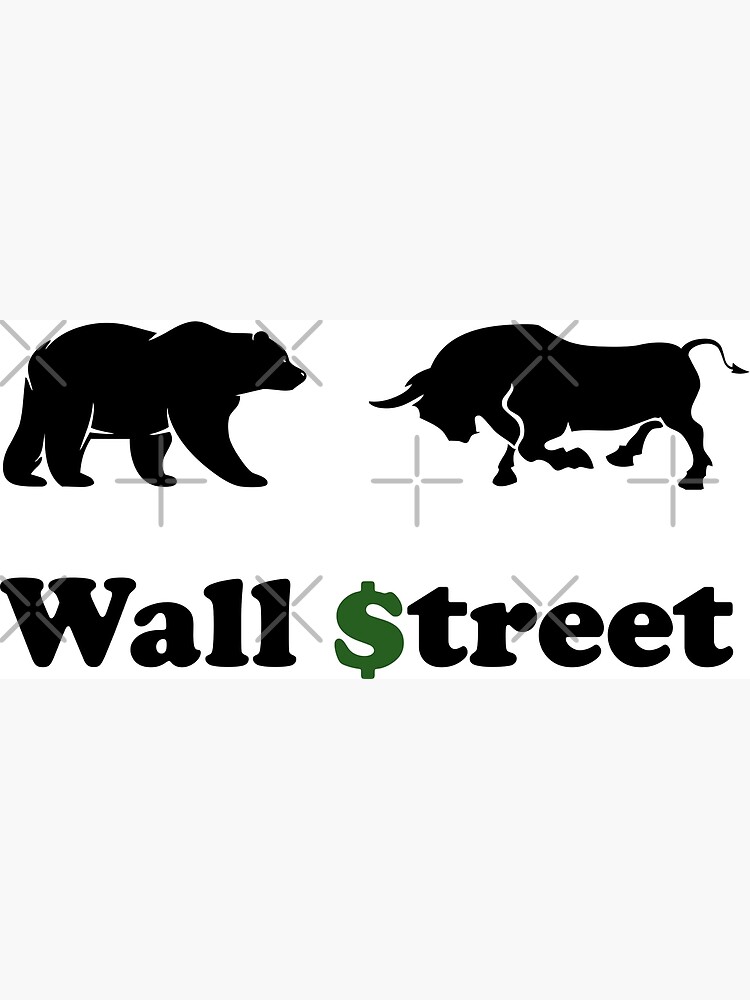 "Bulls Bears Wall Street" Art Print for Sale by DomGDesign Redbubble