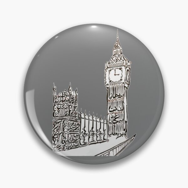 Item preview, Big Ben Image Arabic Calligraphy designed and sold by Mystery-shadow.