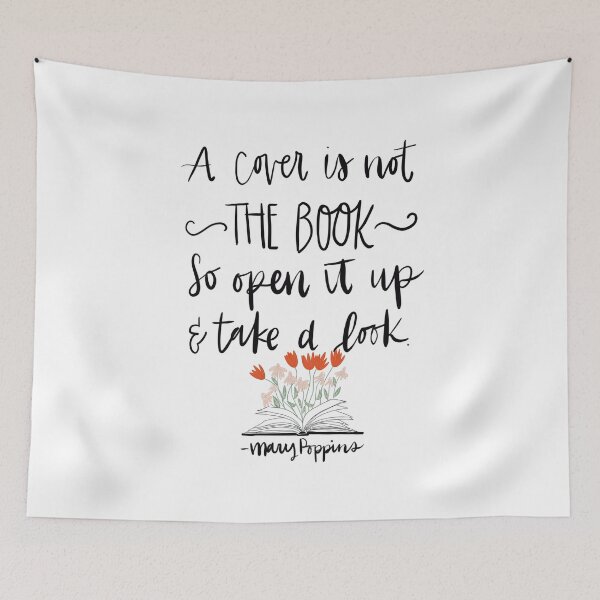 Item preview, Mary Poppins “A Cover Is Not The Book“ designed and sold by Pinkmagenta.
