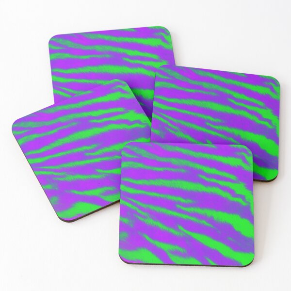 Item preview, Tiger Fur Print Purple and Green designed and sold by Sabbaht.