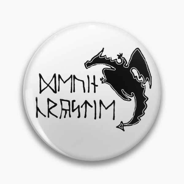 Item preview, Black Dragon Logo with "Devin Crystie" in Runic Script designed and sold by DevinCrystie.