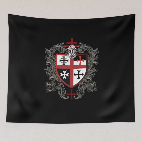 Item preview, Templar Shield Cross Medieval Warrior Sword Knights Templar Armor Helmet Emblem  designed and sold by TopTeeShop.