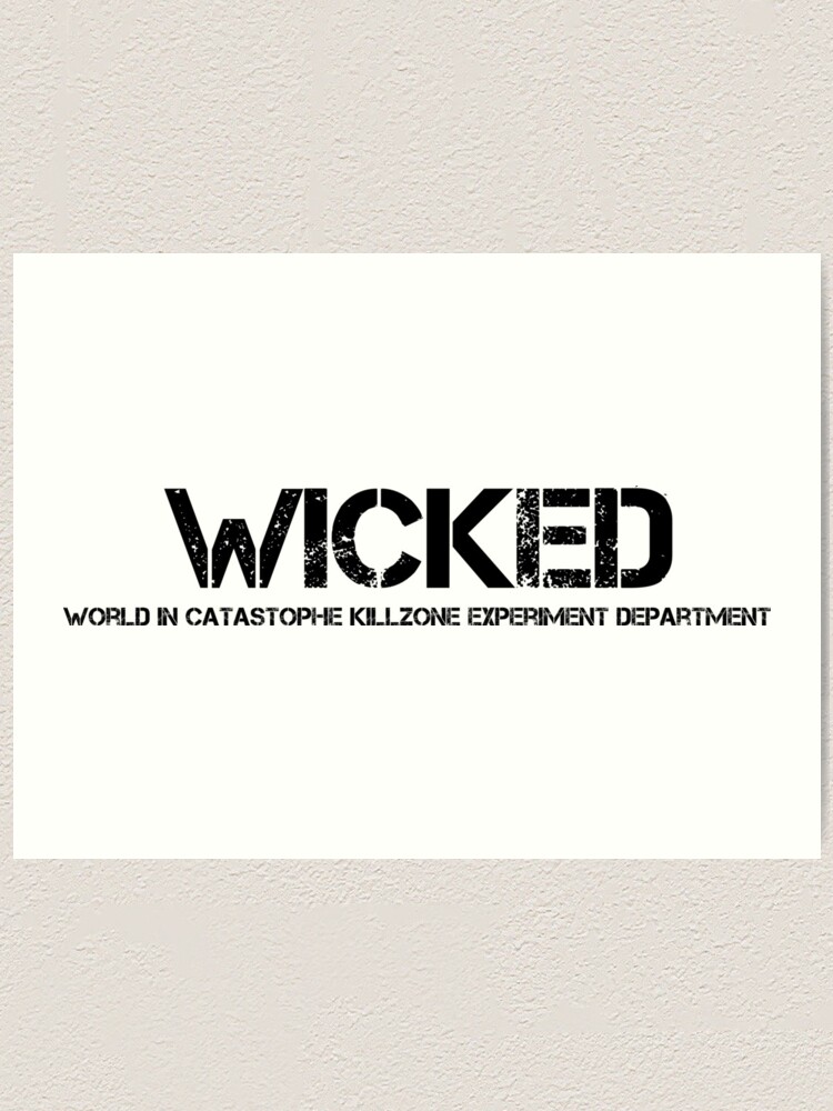 wicked logo Maze Runner Art Print