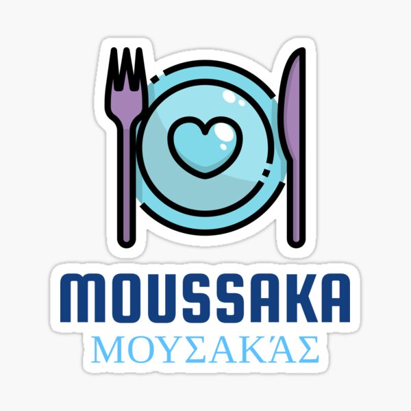 Moussaka Sticker