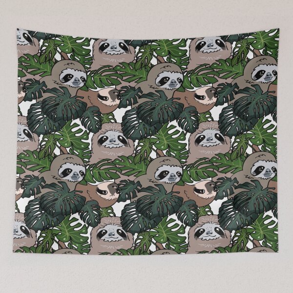 Item preview, Monstera and Sloth designed and sold by Huebucket.