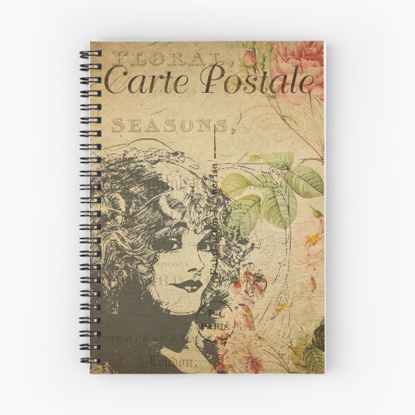 Item preview, Parisienne Showgirl Vintage Postcard Carte Postale Floral Shabby Chic Seasons designed and sold by WizardsWorld.
