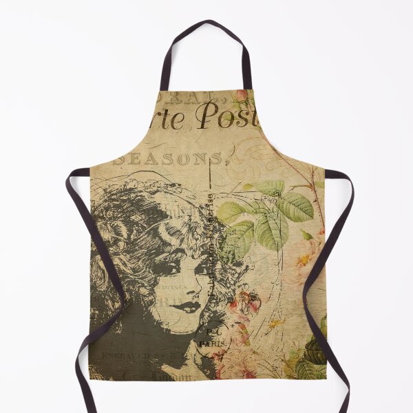 Item preview, Parisienne Showgirl Vintage Postcard Carte Postale Floral Shabby Chic Seasons designed and sold by WizardsWorld.