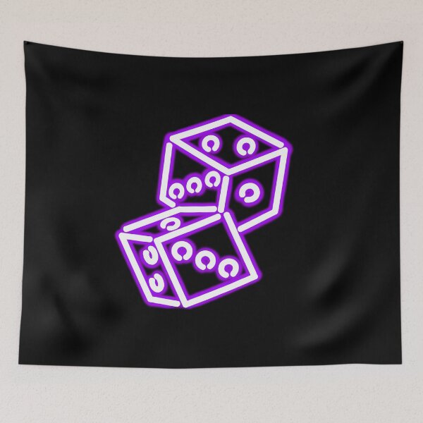 Item preview, Neon purple dice lights doodle designed and sold by sraj3817.