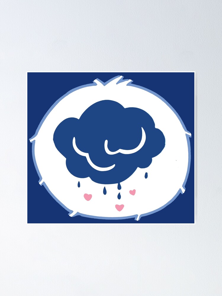 Cloudy Day Cartoon Logo Poster By Noirgraphic Redbubble