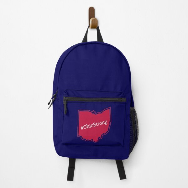 Item preview, #OhioStrong State Silhouette for Solidarity & Encouragement - Midnight Blue Background designed and sold by creatiVeronica.