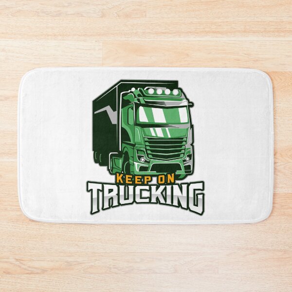 Item preview, Keep On Trucking Green Truck with Trailer designed and sold by luvvvvvit.