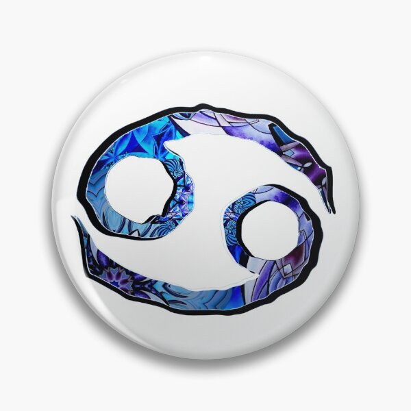 Item preview, Blue Tone Cancer Astrological Symbol designed and sold by Michell Rosenthal.