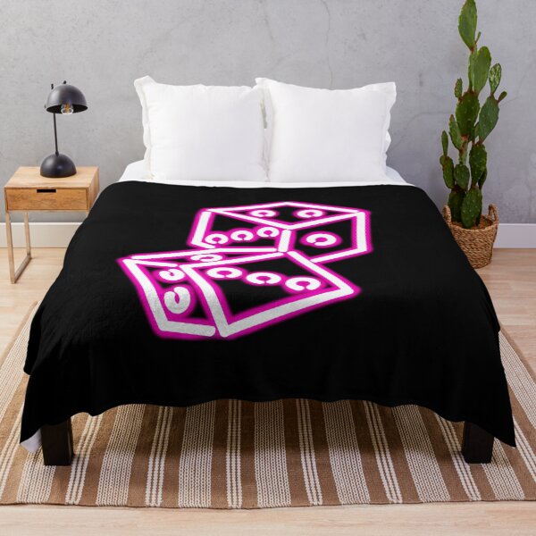 Item preview, Neon pink dice lights doodle designed and sold by sraj3817.