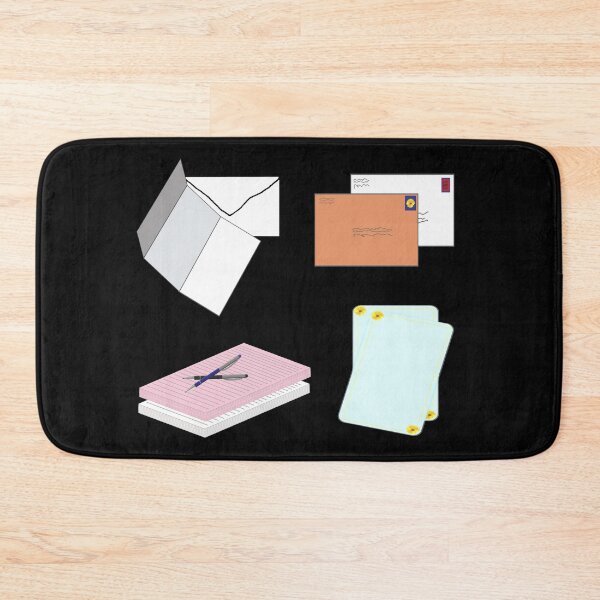 Item preview, Snail Mail Happy Mail (Separate Items Version – Black Background) designed and sold by ArtByLM.