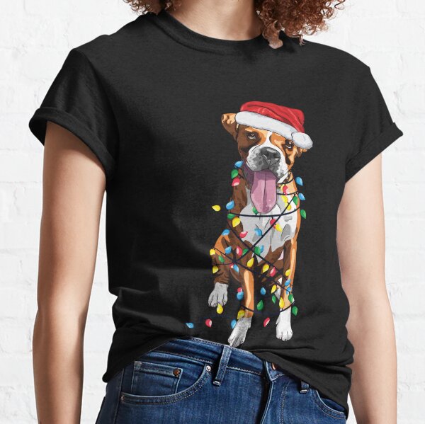 Boxer dog sale christmas shirt