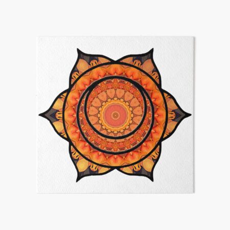 Sacral Chakra Symbol Art Board Print for Sale by Michell Rosenthal