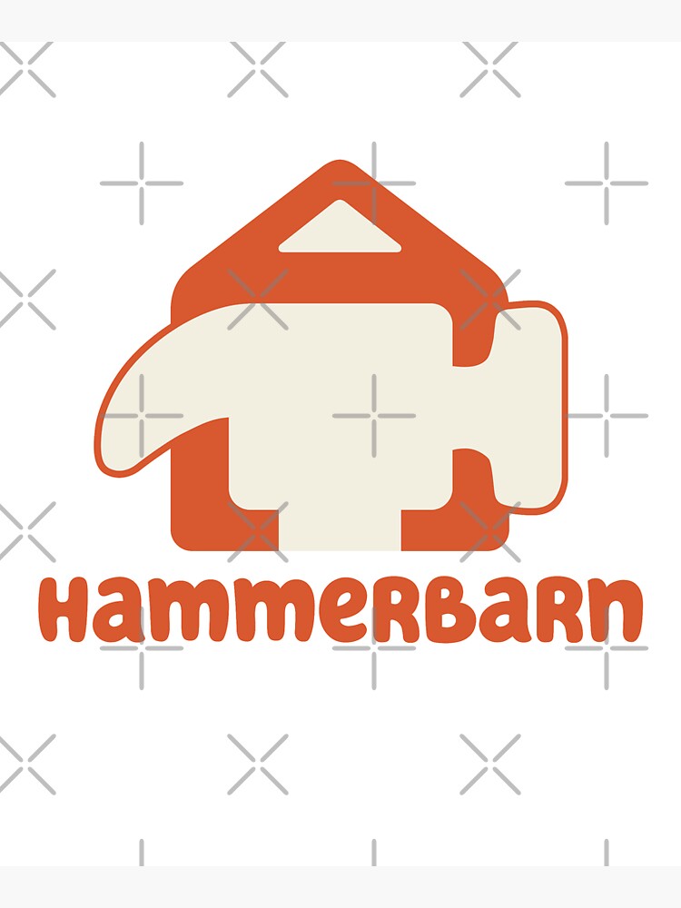 Hammerbarn from Bluey Sticker for Sale by PearCharger