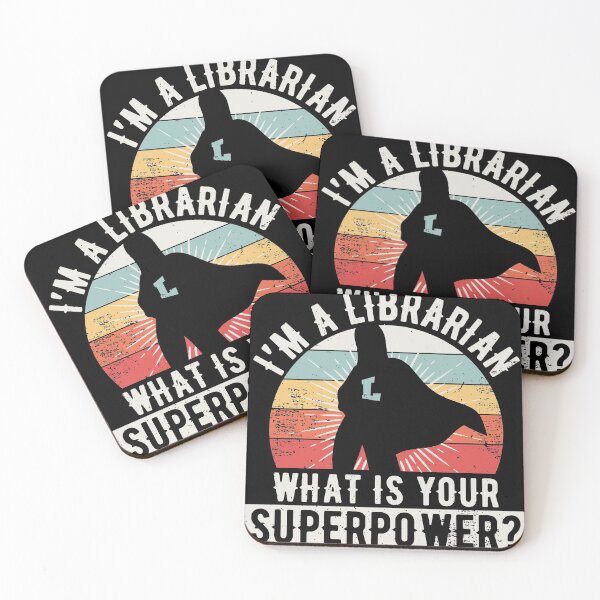 Item preview, Superpower Librarian Gift design for Library Readers print designed and sold by Lisbob.