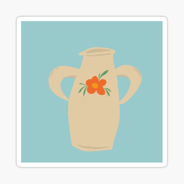 "Flower Vase " Sticker for Sale by griff1 Redbubble