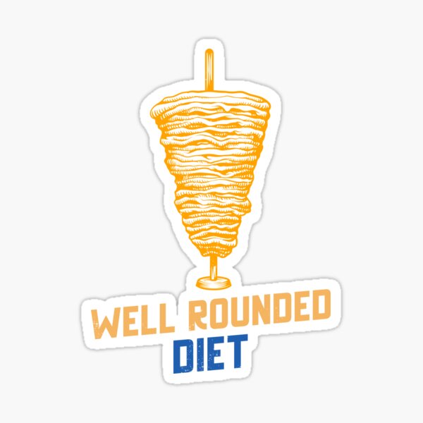 Well Rounded Diet Sticker