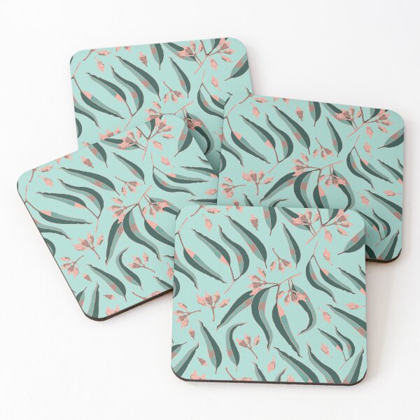 Item preview, Eucalyptus Leaves and Gumnuts - Lime Green and Brown Palette designed and sold by Sketchbook Designs.