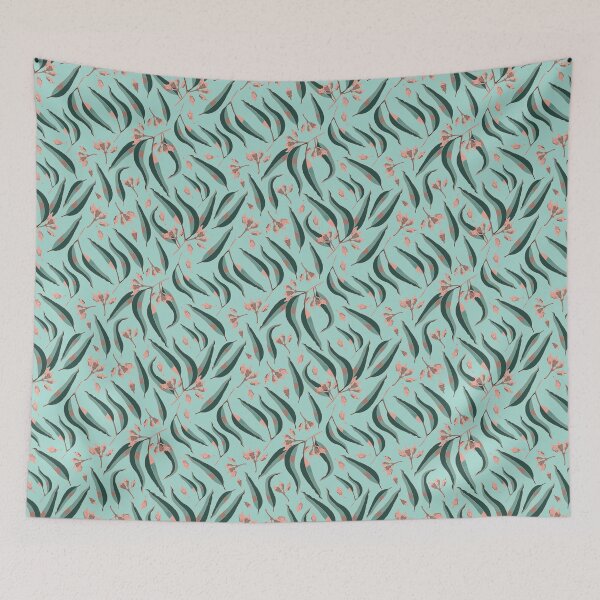 Item preview, Eucalyptus Leaves and Gumnuts - Lime Green and Brown Palette designed and sold by Sketchbook Designs.