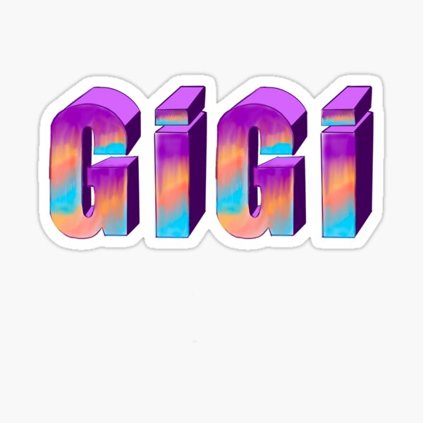 Gigi Name Stickers Redbubble