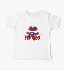 CRABTAIN AMERICA Baby Tee