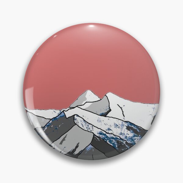Item preview, Abstract mountain landscape with snowy picks designed and sold by VADIMproducts.