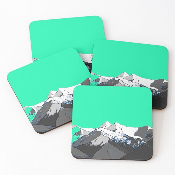 Item preview, Abstract mountain landscape with snowy picks designed and sold by VADIMproducts.