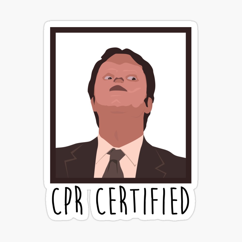 Dwight Schrute CPR Mask" Poster Sale SparksGraphics | Redbubble